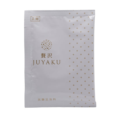炭酸足湯入浴料 贅沢JUYAKUのA剤表面