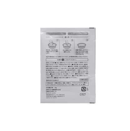 炭酸足湯入浴料 贅沢JUYAKUのB剤裏面